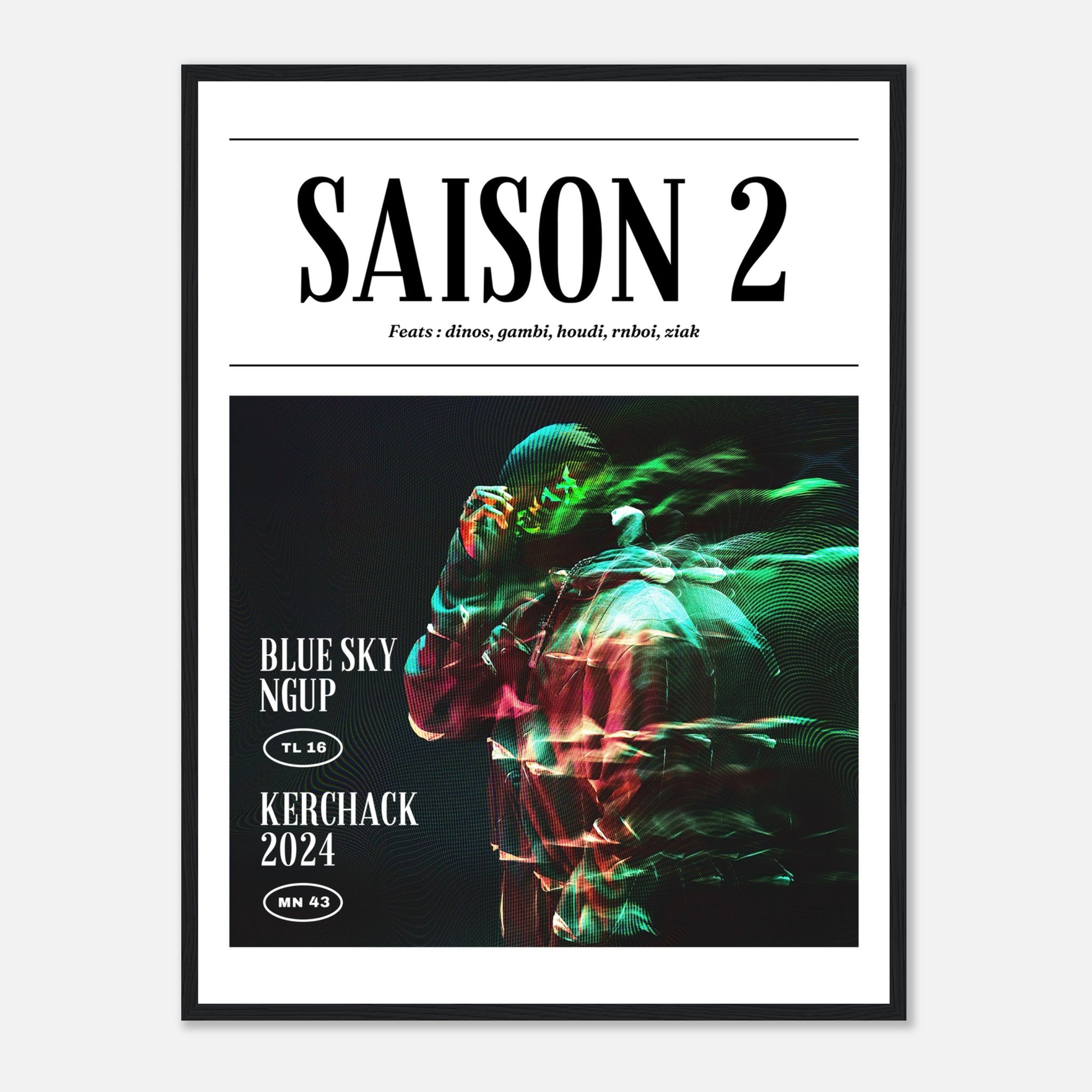 Poster Kerchak Album Saison 2 - Décoration Murale Rap Français ! – Post ...
